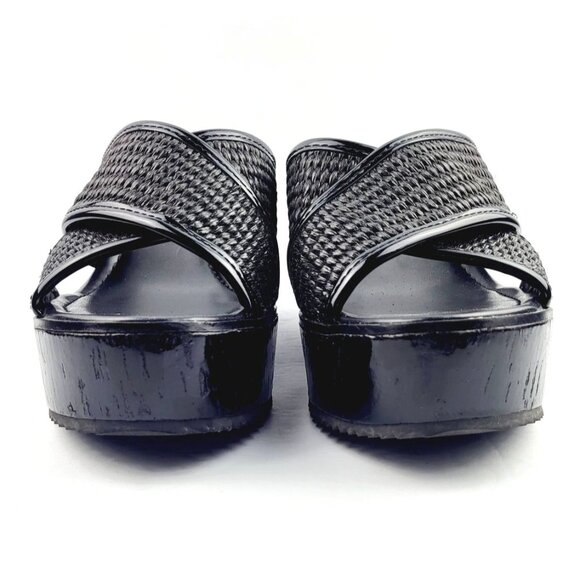 DONALD J. PLINER Womens Criss Cross Front Peep‎ Toe Wedge Sandals - Picture 2 of 8